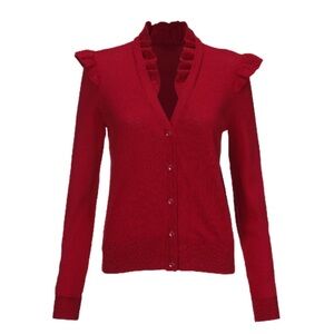 CABI Elegant Red Women's Sweater